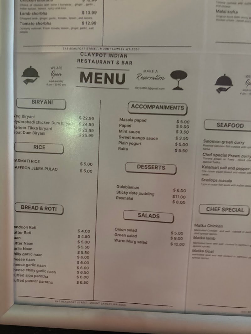 Claypot Indian restaurant & bar photo 10